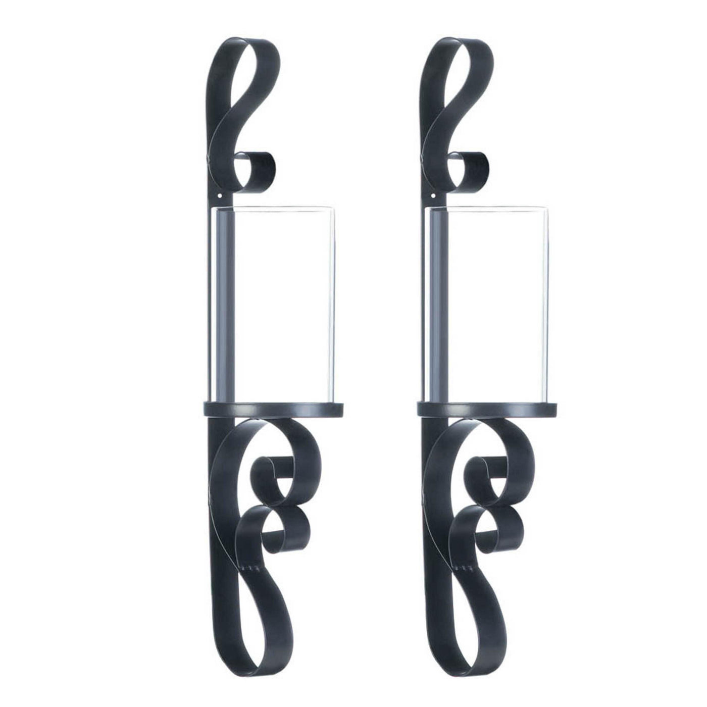 ORNATE CANDLE SCONCE DUO